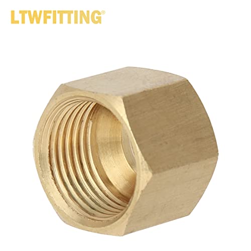 Ltwfitting HF61S5MIX Assortment Kit Tube Od 1/8 Inch 3/16 Inch 1/4 Inch 5/16 Inch 3/8 Inch Brass Compression Nut Set thumb #4