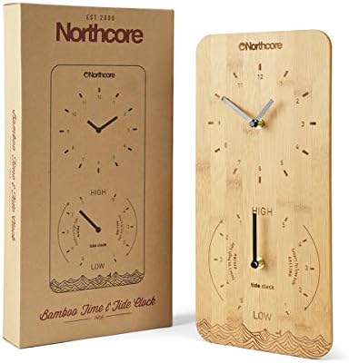 Northcore Time and Tide Bamboo Wall Clock