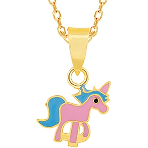 GIVA 925 Sterling Silver Kids Pendant With Link Chain|Studs to Gifts for Kids | With Certificate of Authenticity and 925 Stamp | 6 Months Warranty*