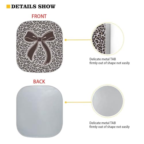 Image of Camo Bow Car Windshield Sun Shade 2pcs Folding Car Front Window Sunshade Auto Shade for Windshield Visor Blocks UV Rays Car Accessories Universal Fit Most Cars Women Men