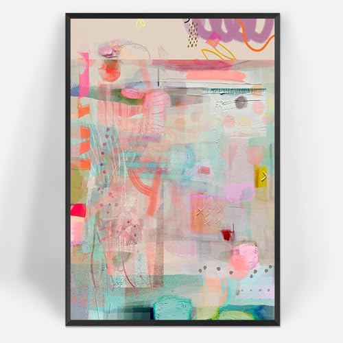 Trendy Modern Abstract Canvas Posters Funky Eclectic Boho Abstract Wall