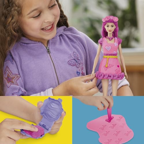 Play-Doh Barbie Cœurs et Coiffure, Coffret de pâte à Modeler