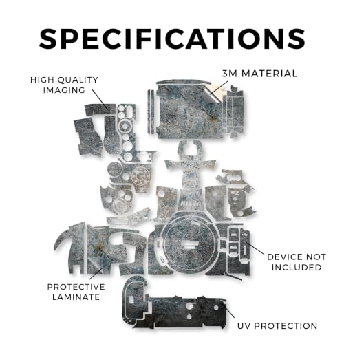 Image of Camera Skin Compatible with Nikon Z5 II (2025) - Shadow Concrete - Premium 3M Vinyl Protective Wrap Decal Cover - Easy to Apply | Crafted in the USA by MightySkins