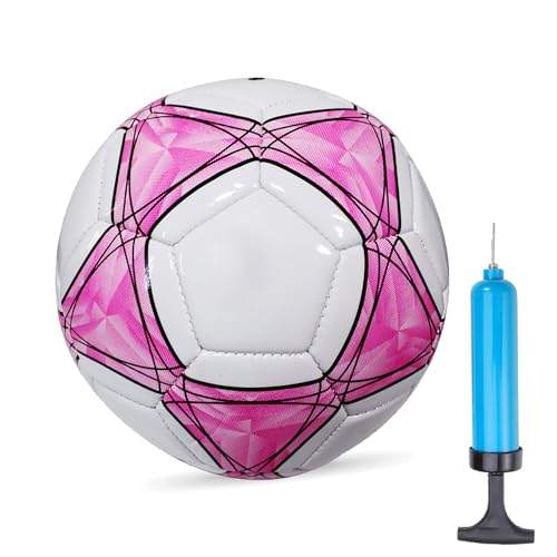AYANICA Soccer Ball Size 3,4,5 Soft PU for Practice Training Gift Boys Girls Come with Pump and Needle