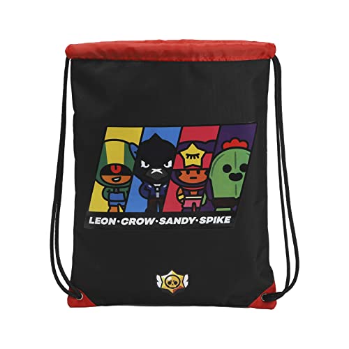 CYPBRANDS , Mochila Saco 34x44 Brawl Stars Unisex Niños, Negro...