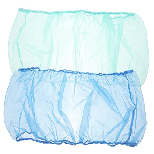Luxshiny 2 Pcs Large Bird Cage Covers Elastic Breathable Mesh Net for Dust Protection and Mess Prevention Bird Cage Supplies for Parakeet Canary Cockatiel