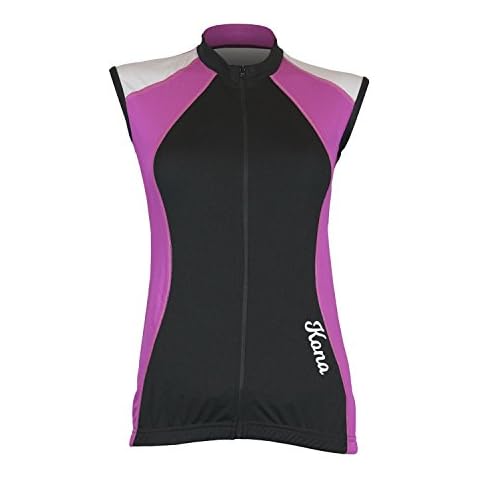 Women's KONA Triathlon Vest Jersey - Sleeveless Tri Singlet, 2 Rear Pockets for Storage (Pink X-Large) Cover