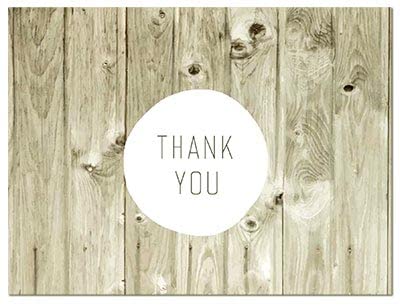 Image of Small World Greetings Farmhouse Thank You Cards 24 Count - Blank Inside With Envelopes - A2 Size (5.5 inch x 4.25 inch) - Perfect for family, friends, colleagues, and more