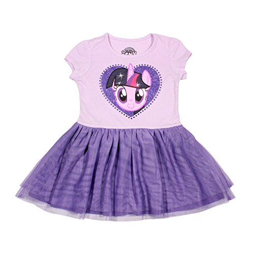 My Little Pony Little Girls Twilight Sparkle Tulle Costume Dress, Lilac/Grape, S-4