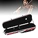 4/4 Full Size Violin Case Super Light Portable Violin Bag Carbon Fiber Hardshell with Password Lock Red