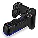 Produktbild PS4 Controller Ladestation,TechKen Playstation 4 Ladestation PS4 Gamepad Ladegerät Dual Ladestationen PS4 Charger Docking Station Dualshock 4 Ladegerät mit LED Ladeanzeige&USB Kabel für PS4 Slim Pro
