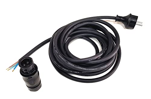 TRANGO 10 Meter Gummikabel ST-0107-10M+F inkl. Betteri BC01 Female Stecker für Hoymiles Deye Envertech Huayu Bosswerk, AC-Anschlusskabel des Mikrowechselrichter H07RN-F 3x1,5mm² auf IP44 Schuko