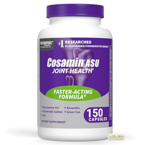 Nutramax Laboratories Cosamin ASU Joint Health Supplement with Glucosamine Chondroitin & ASU for Adult Men & Women Joint Supplement 150 Capsules