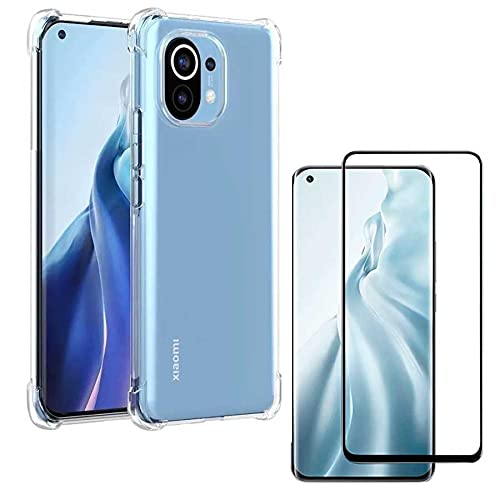 Kit Capa Capinha Anti Impacto e Película 5D Cerâmica Xiaomi Mi 11 Lite [Coronitas Acessorios]