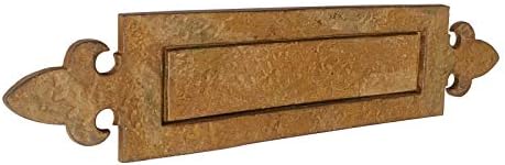 Adonai Hardware Decorative Iron Letter Plate (Rust Living Finish)