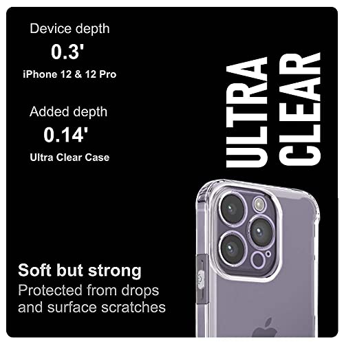 Image of WOW IMAGINE Ultra-Hybrid Crystal Clear Back Case Cover for Apple iPhone 14 Pro Max | Hard Back | Slim Fit Shockproof Design | Camera Protection Bump | Back Cover Case (PC,TPU | Transparent)