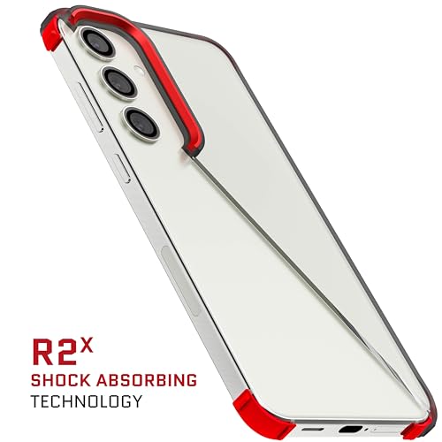 Image of Ghostek Covert Galaxy S24 Plus Clear Case with Military Grade Shockproof Protection, Non-Slip Grip, Protective Silicone Phone Cover Designed for 2024 Samsung Galaxy S24+ (6.7 inch) (Smoke)