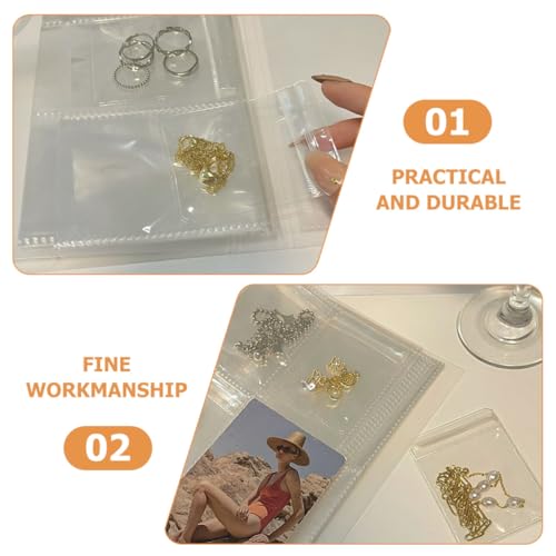 100 Bolsas transparentes para joyería con cierre hermético reutilizable 4