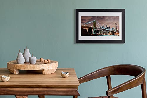 Affiche avec cadre photo architecture de pont design premium cadre en mdf