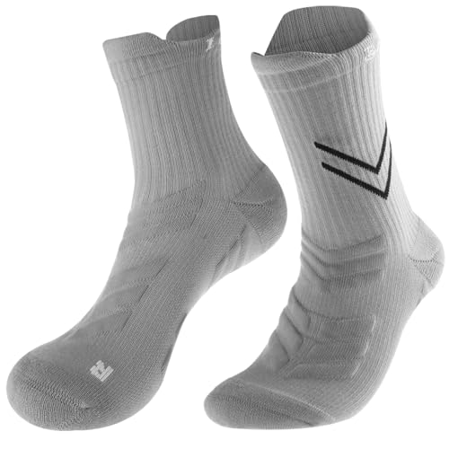 Image of LeaderKing 2 Or 4 Pairs Of Men's Breathable Buffer Running Socks 3d Non-Slip Sports Socks Moisture-Wicking Hiking Socks