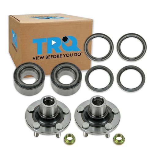 TRQ Front Passenger Side Driver & Passenger Side Wheel Bearing & Hub Kit Compatible with 2003-2006 Subaru Baja 1999-2008 Forester 1993-2007 Impreza 1990-2004 Legacy 2000-2004 Outback