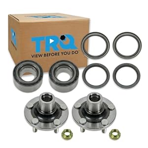 TRQ Front Left and Right Wheel Bearing and Hub Assembly 8 Piece Kit Compatible with 1993-2007 Subaru Impreza 1999-2008 Forester 2000-2004 Outback 2003-2006 Baja 1990-2004 Legacy