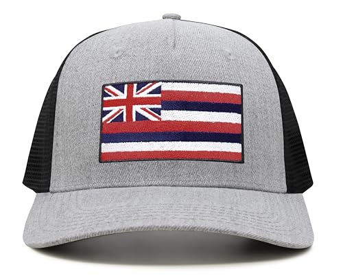 Image of International Tie State Hat for Men and Women, Adjustable Snapback Trucker Baseball Cap with Embroidered Patch