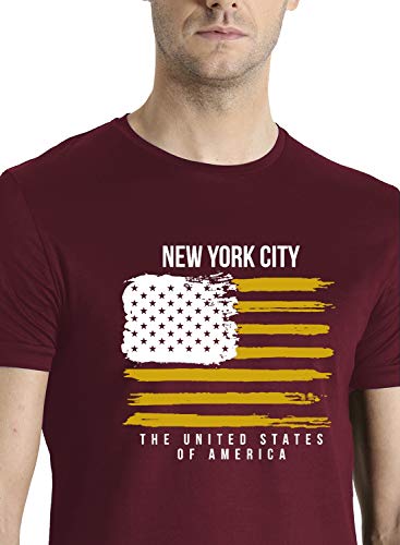Image of ADRO Men's 100% Cotton Regular Fit T-Shirt