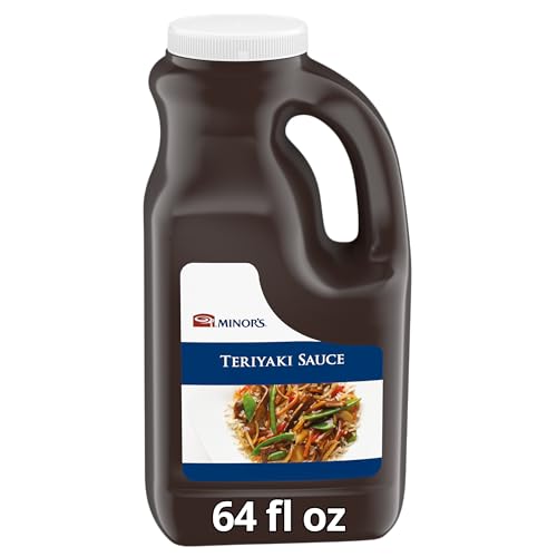 Minor's Vegan Teriyaki Sauce, Perfect as a Stir Fry, BBQ Sauce or Marinade, 64 fl oz Jug