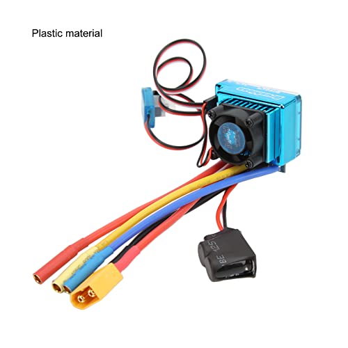 Sucie 120A Brushless Esc, Waterproof 2-4S Electric Speed Controller Programmable Esc With 9 Level Acceleration, Dustproof Xt60 Plug Rc Brushless Esc For 1/10 1/8 Rc Car #TOP2