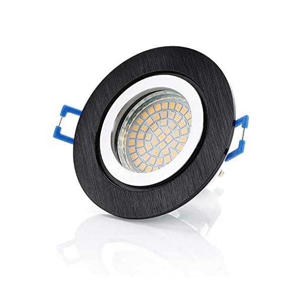 Sweet Led, 12er Sparpack, IP44 Alu,Feuchtraum Badezimmer, Bad/Einbauleuchte,Aluminium, inkl.GU10 3W LED, Klickverschluß… – Bild 3