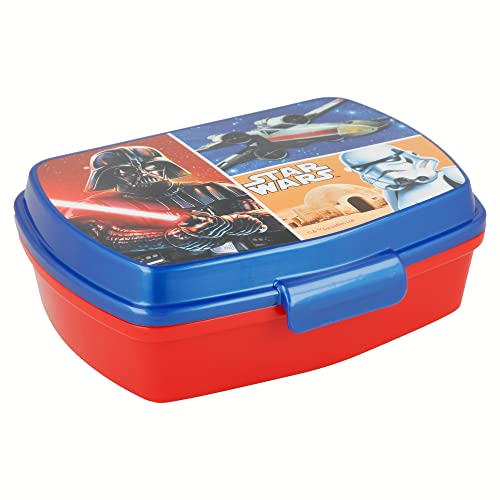 Unbranded 8020149 Star Wars Legend Boîte à Gouter Plastique Bleu 17,2 x 13,8 x 5,5 cm