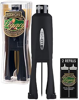 Corkpops Legacy Wine Bottle Opener Plus 2 Free Refills