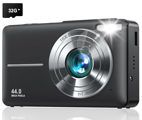 Digital Camera, Upgraded FHD 1080P Point and Shoot Kids...