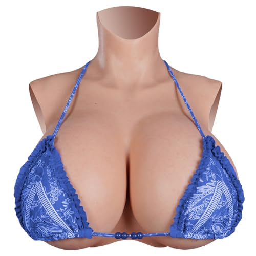 Large Size Silicone Breastplate D-Z Cup Huge Fake Breasts Touch Like Real Breast Plate for Darg Queen Crossdressers