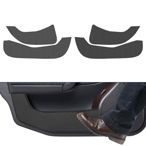 FUELHOOD ステッカー 車ドア アンチキックパッド ステッカー MAZDAに対応 3 ファストバック セダン 19-25 ドアサイドエッジガードプロテクター インテリアアクセサリー カーボンファイバー ブラック 4枚