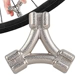 Xijobido Speichenschlüssel Für Fahrräder - Kompaktes Ergonomisches 3-Wege-Zubehör - Zubehör Für Fahrrad Wartung - Für Reparatur, Werkstatt, Fabrik, Garage, Outdoor Reisen Und Outdoor