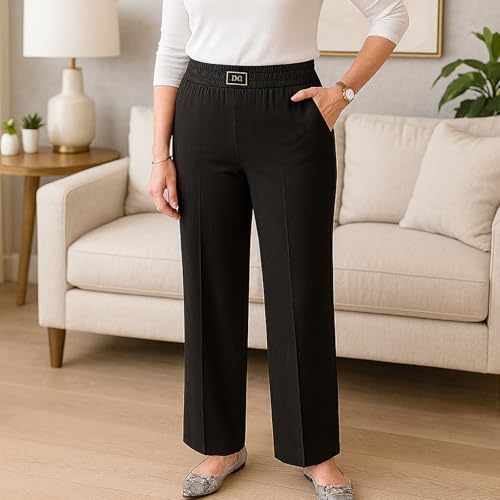 Pulisa Womens Pants, Linebalm Pants, Glamorease - Perfect Drape High Rise Pull-On Stretch Pant, Line Balm Pant for Women2