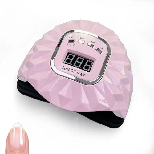 200W LED Nail Lamp for Gel Polish, Fast Nail Dryer with Automatic Sensor, 4 Timer Setting, LED Nail Light for Fingernail and Toenail Nail