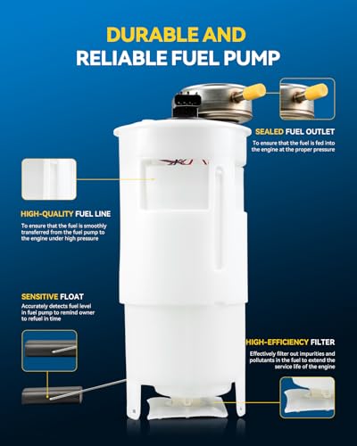 Image of PHILTOP Electric Fuel Pump Assembly FG0424, P75029M, SP7160M | Fit for 2002-2003 Ram 1500 (with 35 Gallon Tank)
