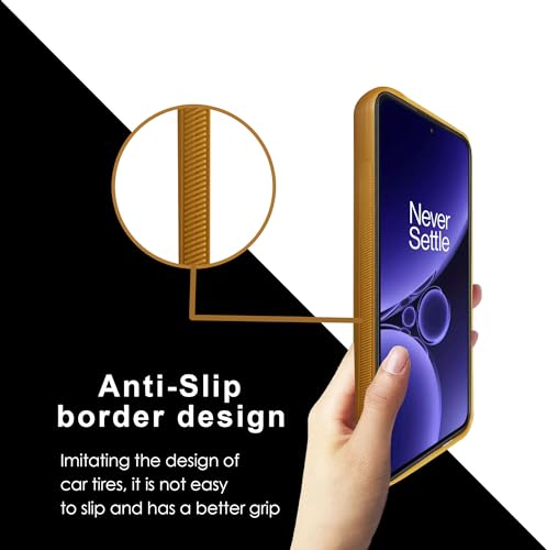 Image of A rtistque Premium Thread Leather Back Cover Case for Oneplus Nord CE 3 5G | Drop Protection | Smooth Grip | Raised Camera Edges| Oneplus Nord CE 3 5G Back Cover - Brown