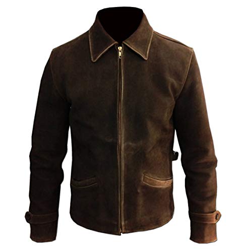 Mens Cafe Racer Leather Jacket Cafe Racer Jacket for Men's Biker Leather Jacket (M)