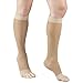 Truform Sheer Compression Stockings, 15-20 mmHg, Women's Knee High Length, Open Toe, 20 Denier, Nude, Small