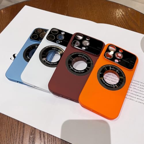 Coque magnétique iPhone 13 Pro protège objectif et chargeur sans fil bleu - 7