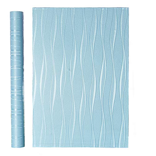 Papier peint autocollant en bleu - 10 x 0,6 m - Revêtement mural - Film décoratif - Papier peint épais Cover