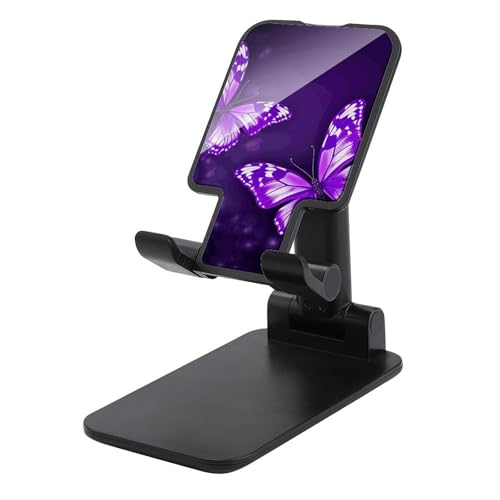Support de bureau pour téléphone portable pliable imprimé papillons