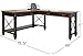 Martin Furniture Hartford Open L-Shaped Desk, Brown
