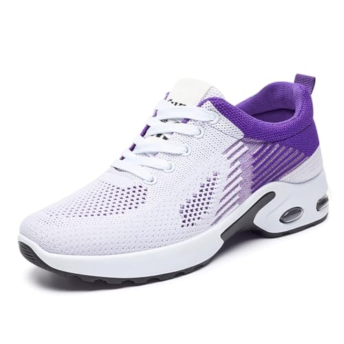 Image of Padgene Womens Sneakers Air Cushion Running Shoes Lightweight Tennis Walking Shoes Mesh Breathable Gym Work Fashion Sneakers Athletic Comfortable Casual