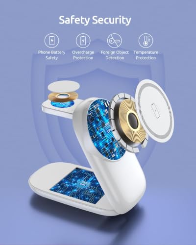 Vexirum 3 in 1 Charging Station, Foldable Magnetic Travel Wireless Charger - image 9
