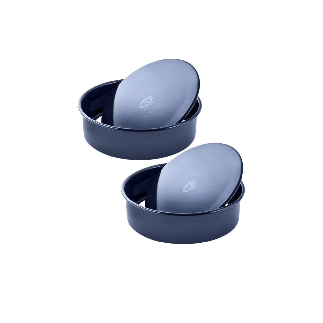 Moule gateau Dr Oetker haute qualité en acier bleu de 26 cm